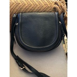 Sole Society faux leather black crossbody